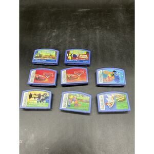Leapfrog Leapster Learning Game 8 Piece Lot Disney Cars Nemo Batman Wolverine